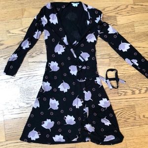 Boden Floral Wrap Dress